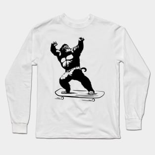 Gorilla Skating Long Sleeve T-Shirt